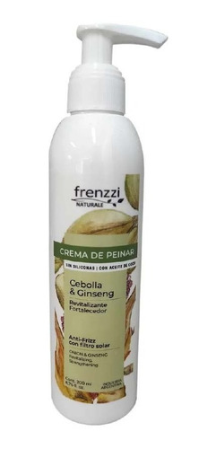 Crema De Peinar Frenzzi Cebolla Y Ginseng Anti-frizz X 200ml