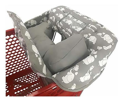 Almohada Suave Adjunta Carrito De Compras 2 En 1 Y Funda Par