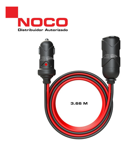 Extensión Cigarrera 12v 3.8m Noco Gc019 Cargador De Auto