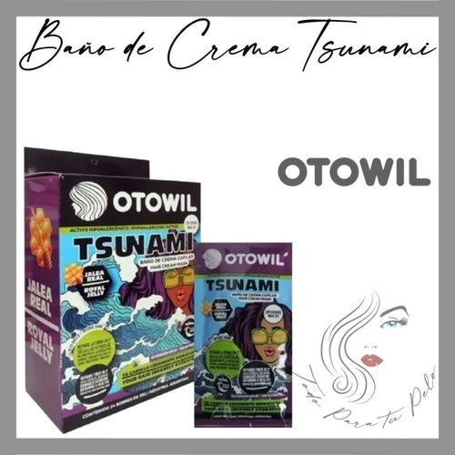 Imagen 7 de 10 de Baño De Crema Tsunami Hidratante C/ Jalea Real Caja X24uni
