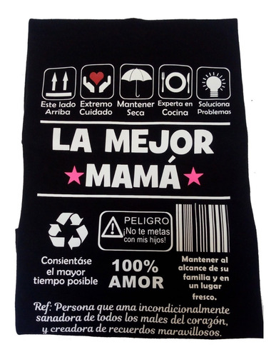 Camiseta Regalo Día De La Madre Mejor Mamá Personalizadas