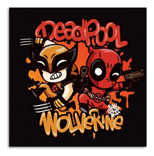 Cuadros Retablos Deadpool 3 Wolverine 2024 Comics 20x30