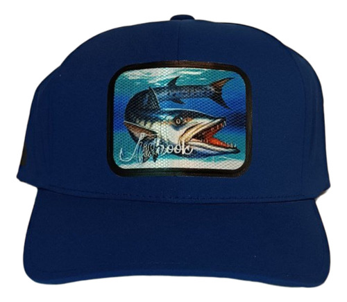 Gorra Fishhook Parche Barracuda, Curva Más Ligera Y Elegante