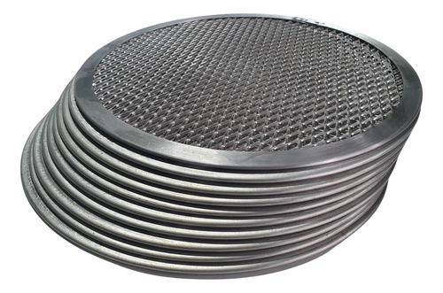 Malla Cuadrada Para Hornear Pizza De 15x15 Pulgadas 1 Pza Plateado