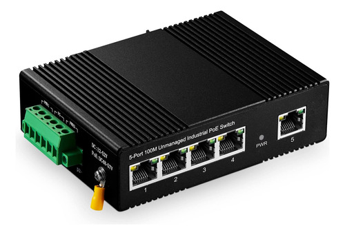 Binardat Conmutador Ethernet Industrial De Carril Din Poe De