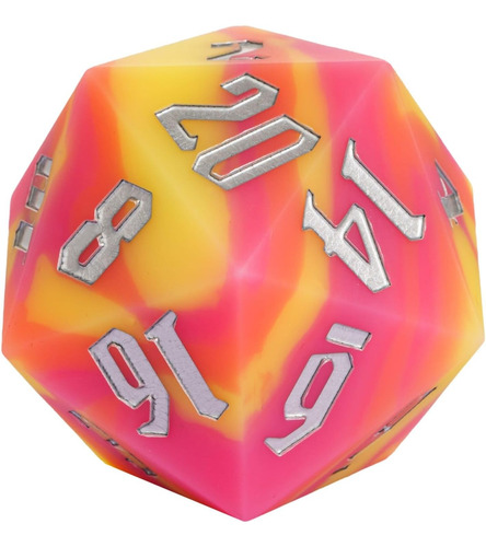 Dado Jumbo De Silicona 20 Lados P/ Juegos De Mesa Didáctico
