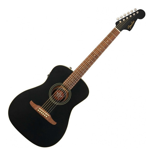 Guitarra Fender Electroacustica Joe Strummer Campfire Black Color Negro Orientación De La Mano Derecha
