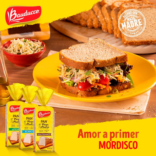 Pan Bauducco Masa Madre Integral 400g Importado