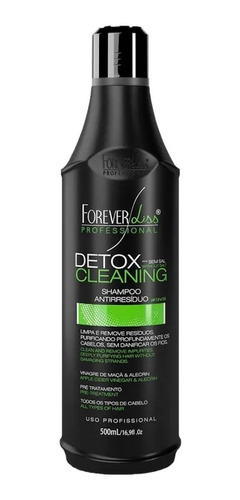 Shampoo Antiresiduo Detox Cleaning Abre As Cuticulas Capilar