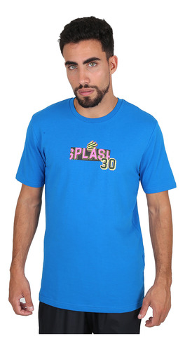 Remera Básquet Under Armour Curry Splash Party Hombre En Azu