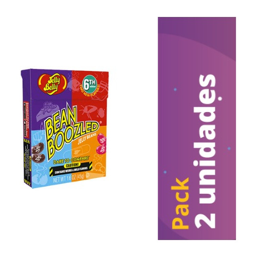 Dulces Grageas Bean Boozled Jelly Belly 45 Grs Pack 2 Uni
