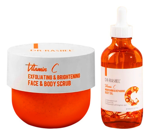 Exfoliante Corporal Iluminador + Aceite Corporal Vitamina C