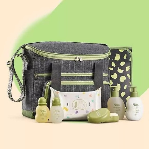 Conjunto Mamãe E Bebê Completo Com Bolsa Com Trocador Natura