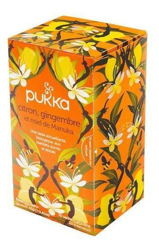 Té Limón Jengibre Miel De Manuka Pukka Orgánico Sin Cafeína