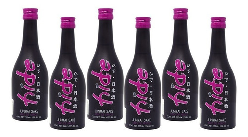 Imagen 1 de 5 de Sake Hide (vino De Arroz) Six Pack (6pzs) 350ml