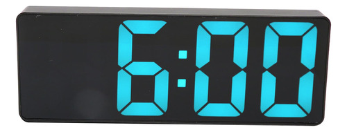 Despertador Digital Con Pilas Usb, Gran Número Azul