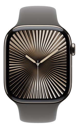 Apple Watch S10 Gps+cell 42mm De Titanio Nat-gris S/m Natural Correa Deportiva Gris Piedra Titanio/natural