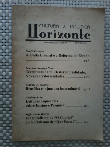 Revista Usada Horizonte No. 2 - Cultura X Politica 