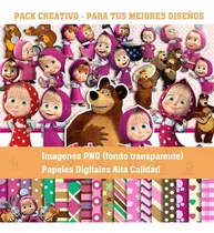 Comprar Masha Y El Oso Cliparts Png Papeles Fondos Sp