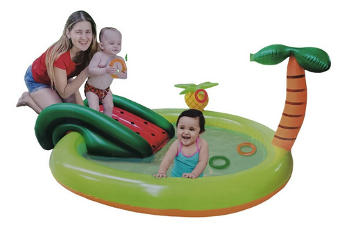 Piscina Inflable Tobogan Niños