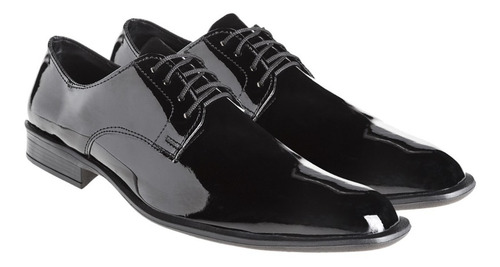 Imagen 3 de 4 de Zapatos De Vestir Hombre Charol Importados Fiesta Eco Cuero