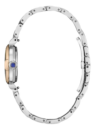 Reloj Citizen L Maybells Czem113687d Para Mujer Correa Plateado Bisel Dorado Fondo Plateado