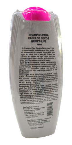 Shampoo Cabelos Secos - Nawt's Life
