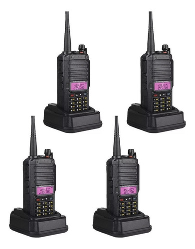 4pz Radio Comunicacion Portatil Walkie Talkie Vhf Uhf 10km