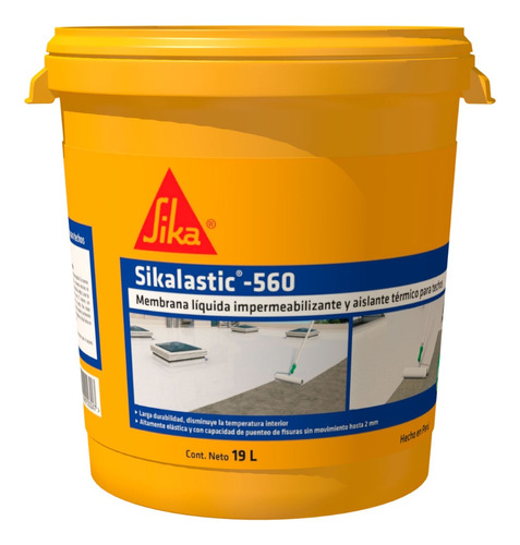 Membrana Elástica Sikalastic -560 Blanco X 19 L