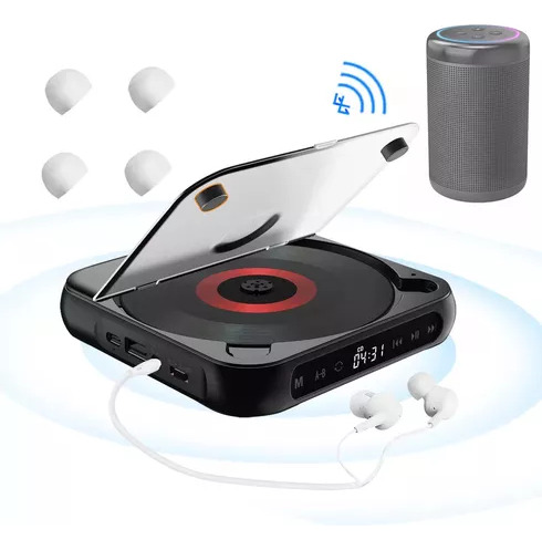 Reproductor De Audio Bluetooth Portátil Para Cd/cd-r/cd-rw/m