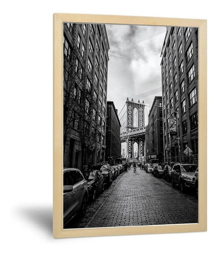 Cuadro Puente Brooklyn New York - 20x30 Cm - Calidad Premium