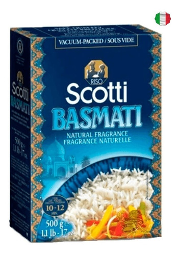 Arroz Basmati Scotti 500g - Importado Da Itália 