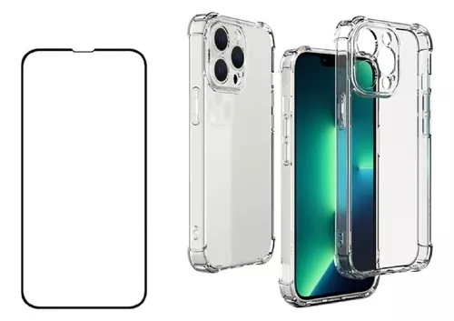 Mica más Funda IPhone 13 Pro Max Transparente Anti golpes