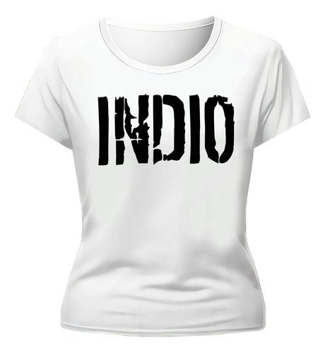 Remera Ilustracion Indio Solari Diseño Exclusivo Mujer