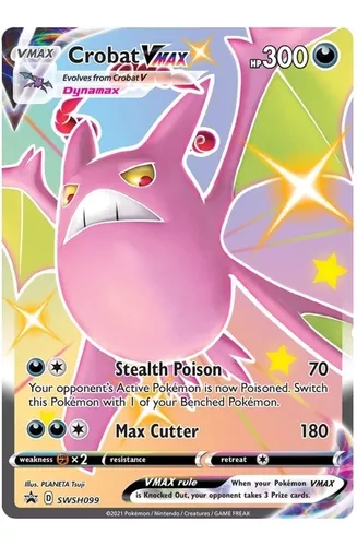 Carta Pokémon Ultra Rara C/ Muita Vida Hp Alto Vmax + Brinde