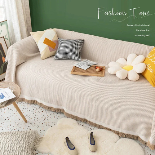 Funda Chic De Algodón Para Sofá 90x240cm Todo Incluido