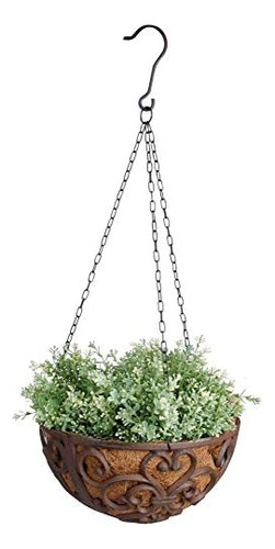 Usa Bph26 Cast Iron Hanging Basket, 12-inch