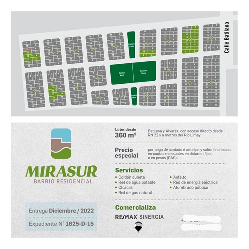 Imagen 10 de 16 de Venta-terreno En Barrio Mirasur Plottier