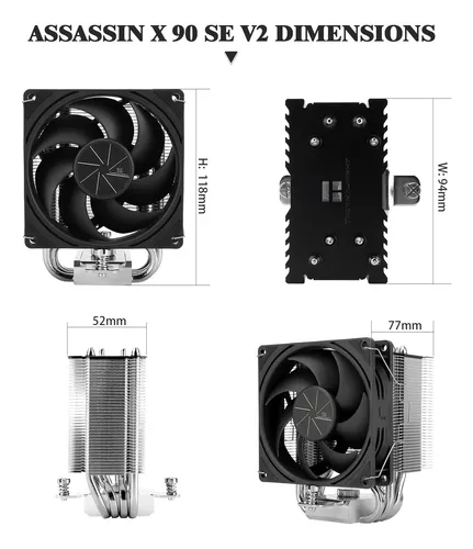 Enfriador Thermalright Assassin X90 Se Intel Amd Pwm De 92 M