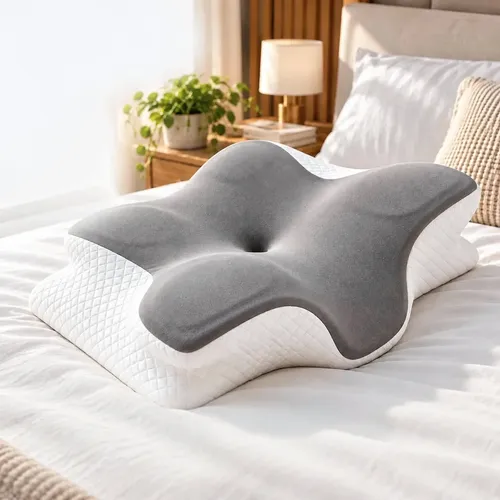 Travesseiro Ortopédico Cervical Anti Ronco Apnéia Ergonomico Branco