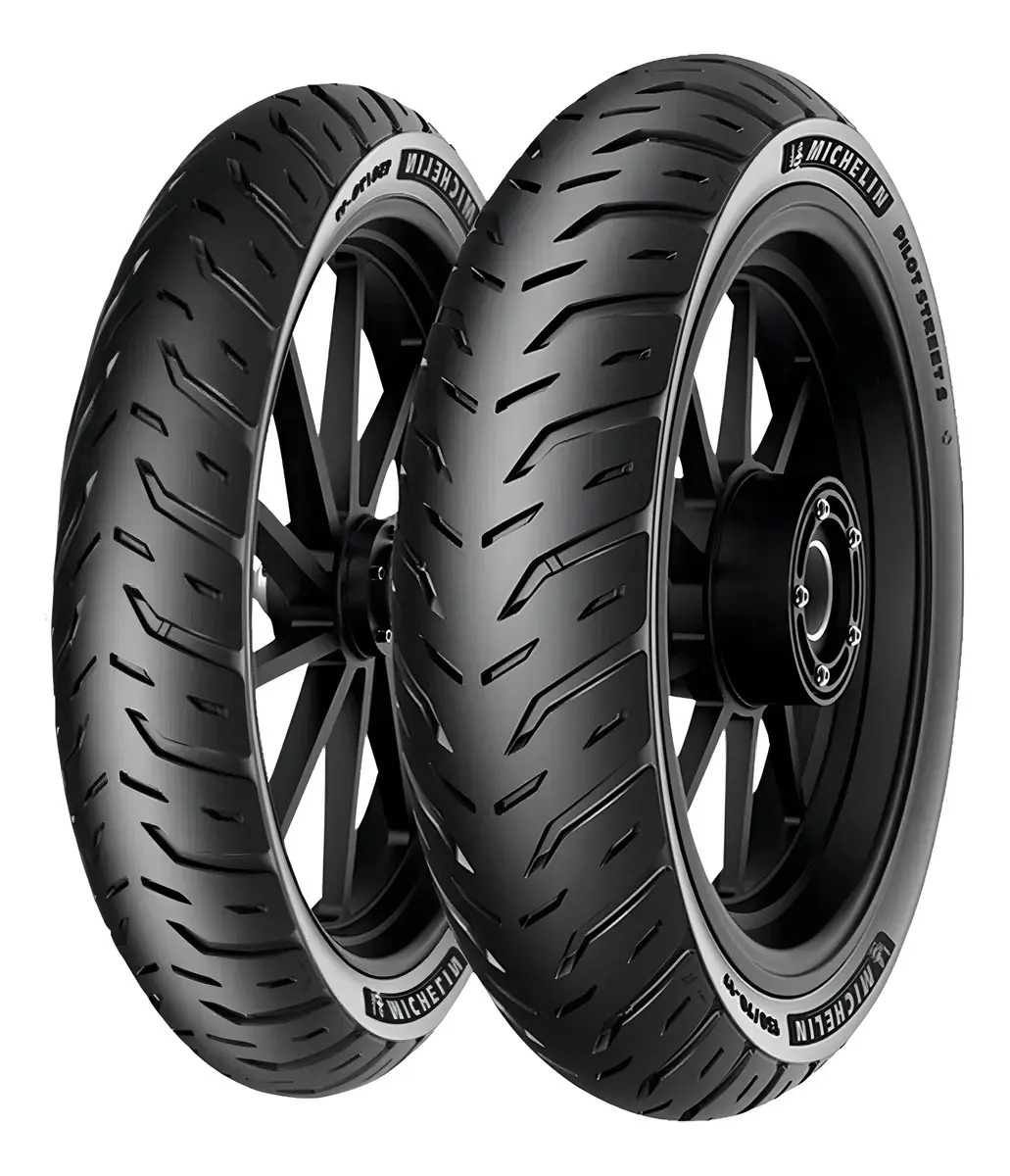 Pneu 90/90 R18 + Pneu 80/100 R18 Michelin Pilot Street 2