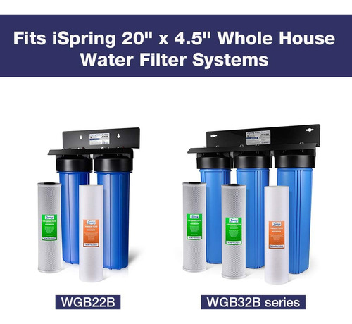 Ispring Fp220bx2 Alta Capacidad X 4.5 Filtro De Sedimento De