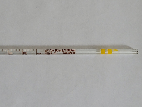Pipeta Graduada 5 Ml Marca Kimax Punta Larga No. 37022 (Usado)