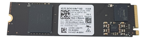 Western Digital Sn740 Nvmetm Ssd 512gb Negro