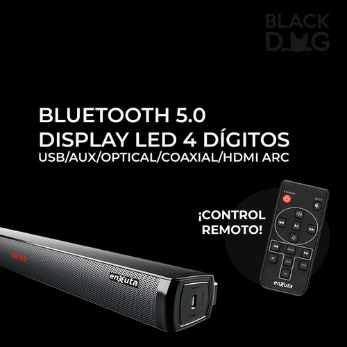 Barra De Sonido Enxuta Bsenx2940 400w 2.0 Ch Bluetooth