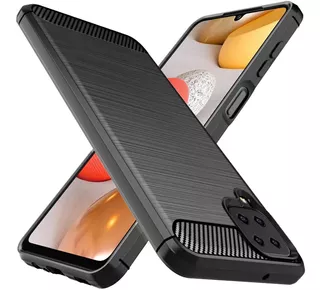 Funda Tpu Fibra De Carbono Compatible Con Samsung A12 M12