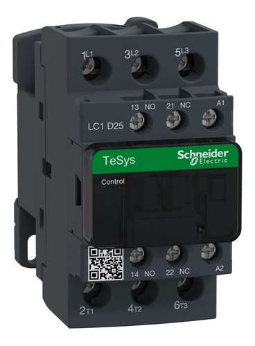 Imagen 1 de 2 de Contactor Schneider Electric Lc1d25m7 De 25a Bobina 220v