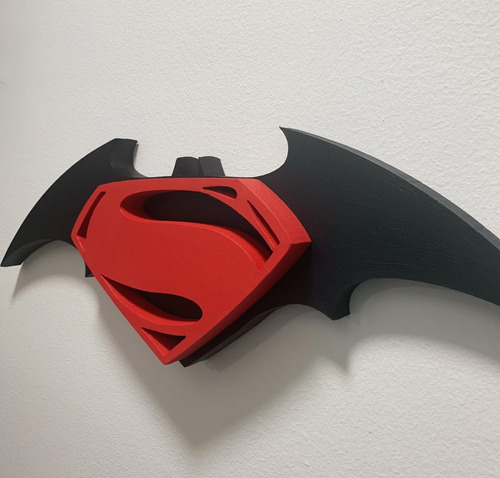  Batman Vs Superman Logo Volumétrico Decorativo