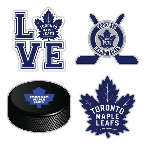 Maple Leafs Hockey - Toronto Set Of 4 Car Bumper Sticke...
