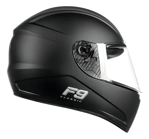Capacete Integral Fly F9 Classic para Moto 58 Preto Fosco — foto 1